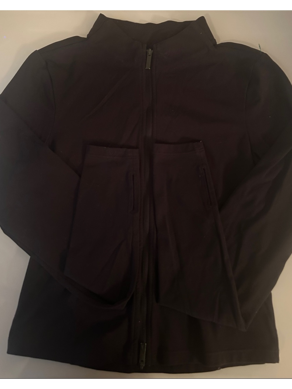 Nike Women's Black Fitted Zip-Front Jacket
